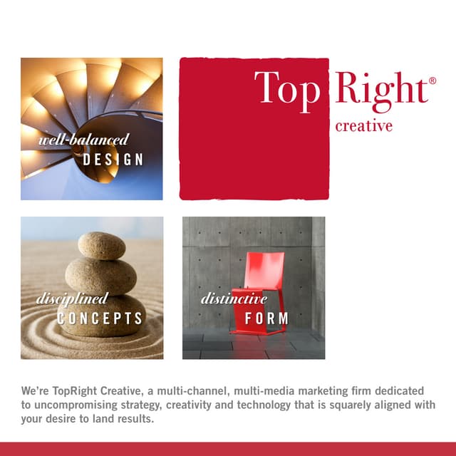 Top Right Creative Overview