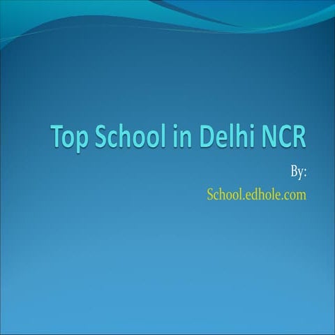 Top schools in delhi ncr