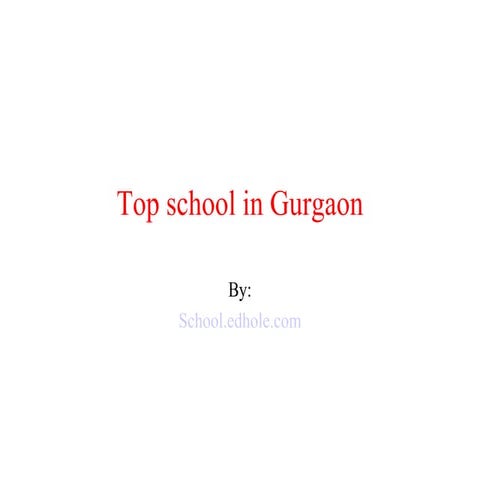 Top schools in gudgao