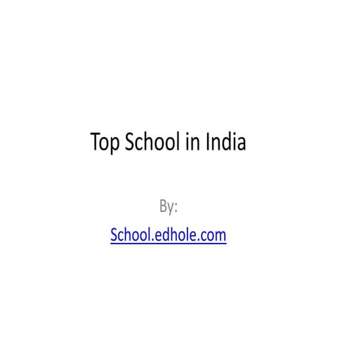 Top schools in india