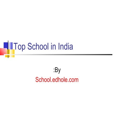Top schools in india
