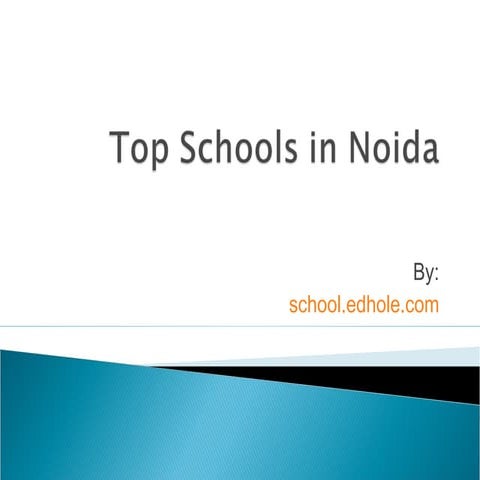 Top schools in noida