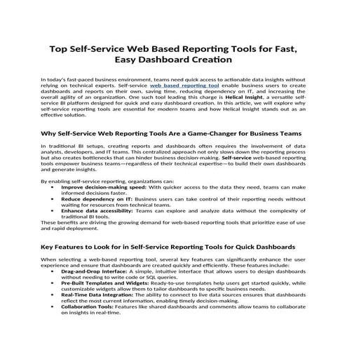 Top Self-Service Web Reporting Tools for Fast, Easy Dashboard Creation.docx