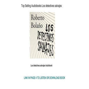 Top Selling Audiobooks Los detectives salvajes