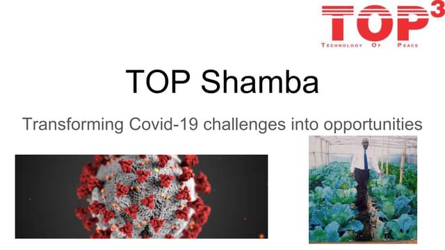Top shamba - Transforming Covid-19 challenges into opportunities