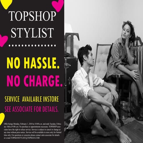 Topshop Stylist Instore Sign | PDF