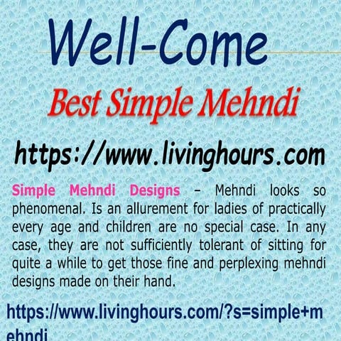 Top Simple Mehndi Designs