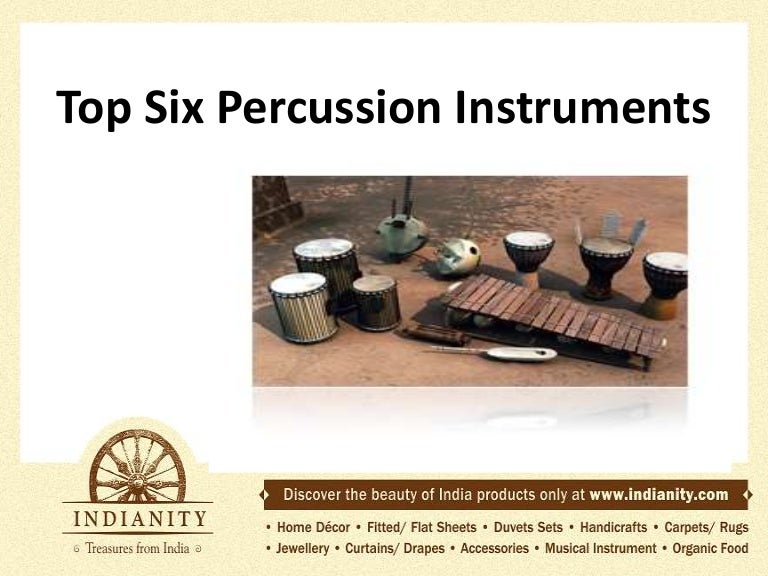 Top six percussion instruments