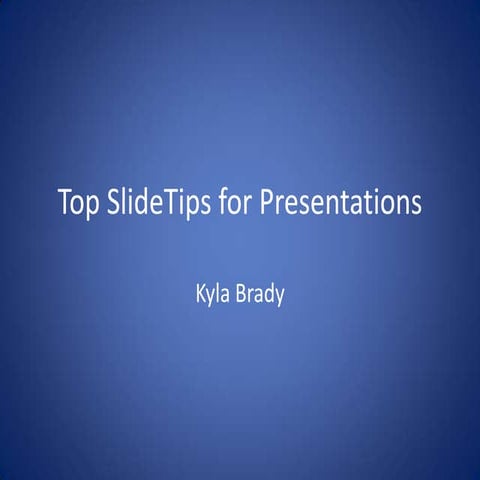 The 6 P's of Giving a Good Presentation | PDF