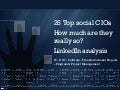 Top social CIOs LinkedIn analysis