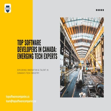 Top Software Developers in Canada Emerging Tech Experts | PDF