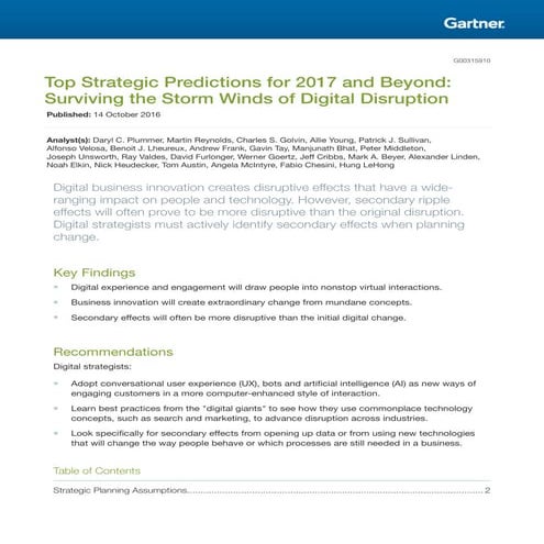 Top Digital Strategic Predictions for 2017 and Beyond