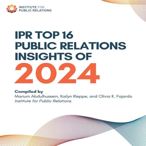 IPR Top 16 Public Relations Insights of 2024