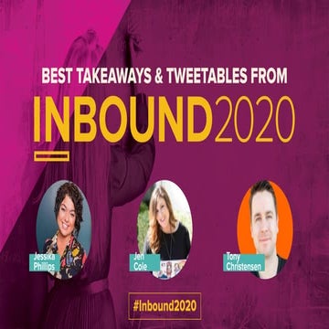Top takeaways from Inbound2020 