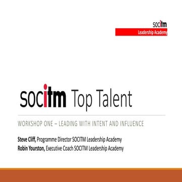 Top Talent 2015 Workshop Slides