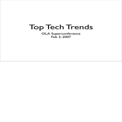 Top Tech Trends