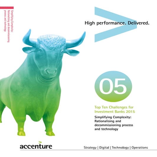 Top Ten Challenges for Investment Banks 2015: Restructuring: Challenge 5