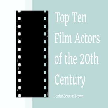 Top Ten Film Actors of the 20th Century 