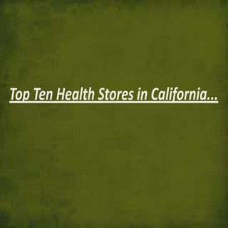 Health food and vitamin stores in C...