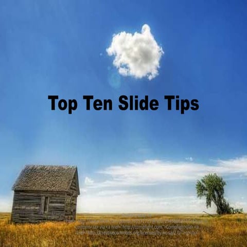 Top 10 tips for PowerPoint Presentations | PPTX