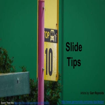 Top ten slide tips assignment