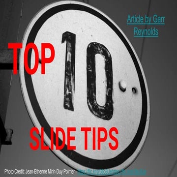 Top Ten Slide Tips | PPT