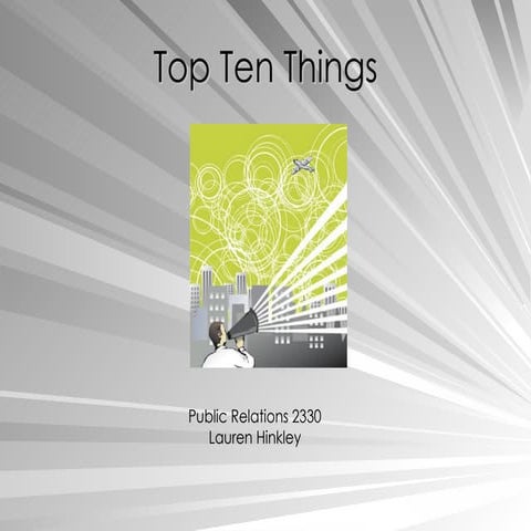 Top Ten Things Lauren