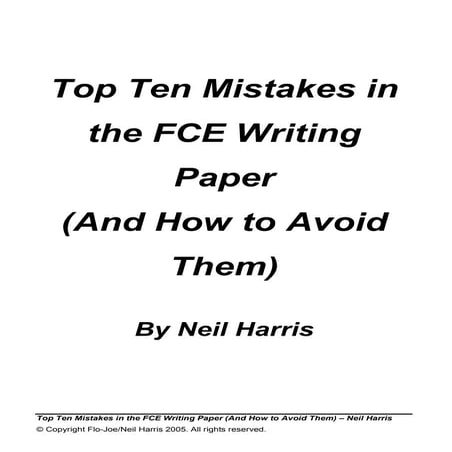 Top ten tips writing