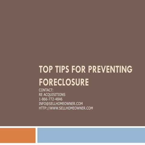 Foreclosure prevention checklist | PDF