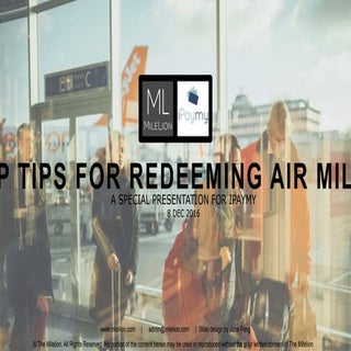 Top tips for redeeming air miles