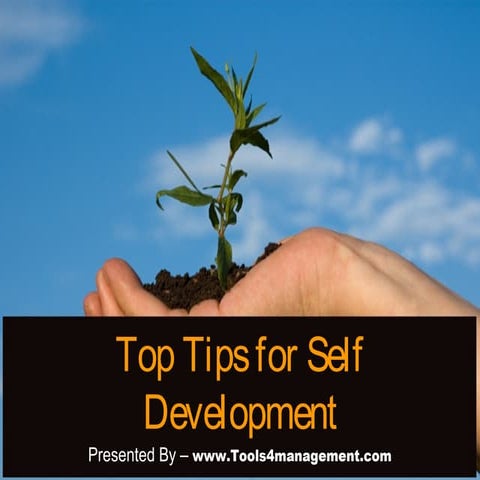 Top tips for self development