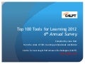 Top 100 Tools for Learning 2012