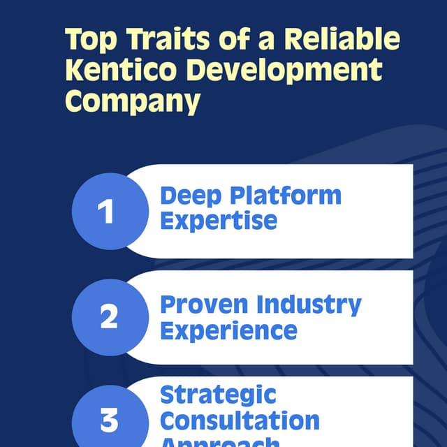 Top Traits of a Reliable Kentico Development Company
