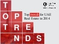 Top trends for UAE Real Estate in 2014