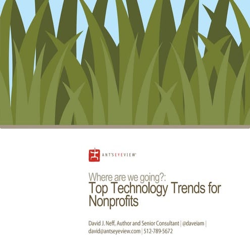 Top Trends in Technology Impacting the Nonprofit Sector