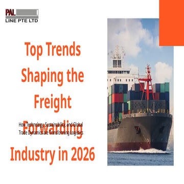 Top Trends Shaping the Freight Forwarding Industry in 2026 | PPTX