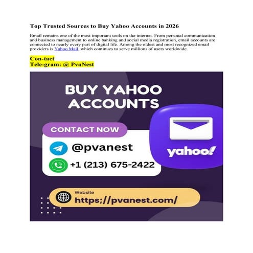 Comprehensive Guide to Securely Buying and Evaluating Yahoo Accounts in ...