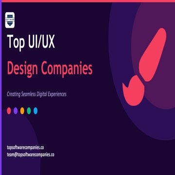 Top 10 UI/UX Design Agencies in Dubai Shaping Digital Experiences | PDF