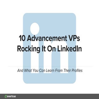 10 Advancement Pros Rocking It on L...