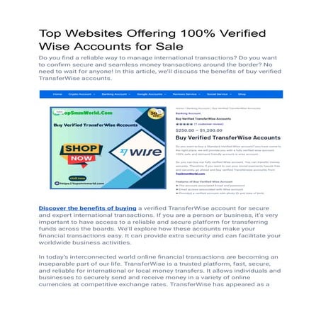Top Websites Offering 100% Verified Wise Accounts for Sale.pdf