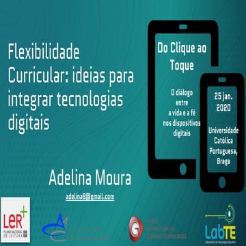 Flexibilidade Curricular: ideias para integrar tecnologias digitais