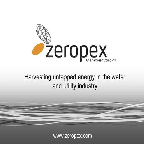 Untapped Energy in Water and Utility Industries - Tor Albertersdal - Zeropex ...