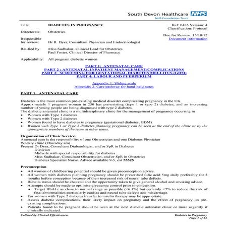 Philippine CPG on Diagnosis & Screening for Gestational Diabetes | PDF