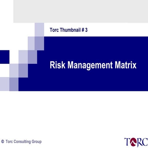 Torc Thumbnail 3   Risk Matrix