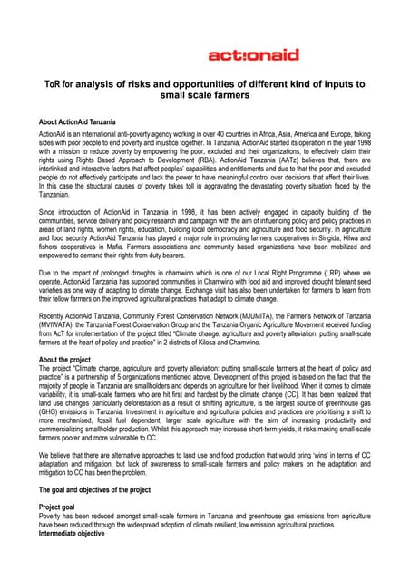 To r for analyzing risks and opportunities of farm inputs