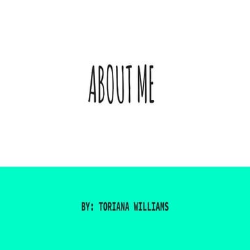 Toriana Williams | PPTX