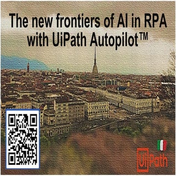 Le nuove frontiere dell'AI nell'RPA con UiPath Autopilot™