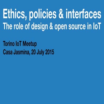 Torino IoT Meetup