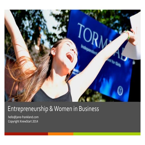 Entrepreneurship & Women in Business for Tormead School