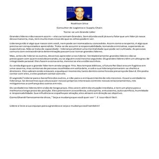 Torne se um grande líder - escrito ...